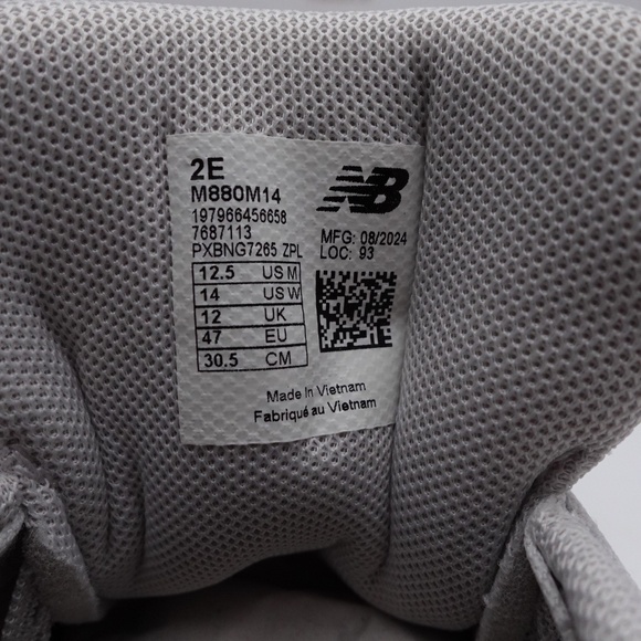 NEW WIDE 2E Men's New Balance Fresh Foam X 880v14 Sneakers M880M14 Grey - Picture 7 of 7